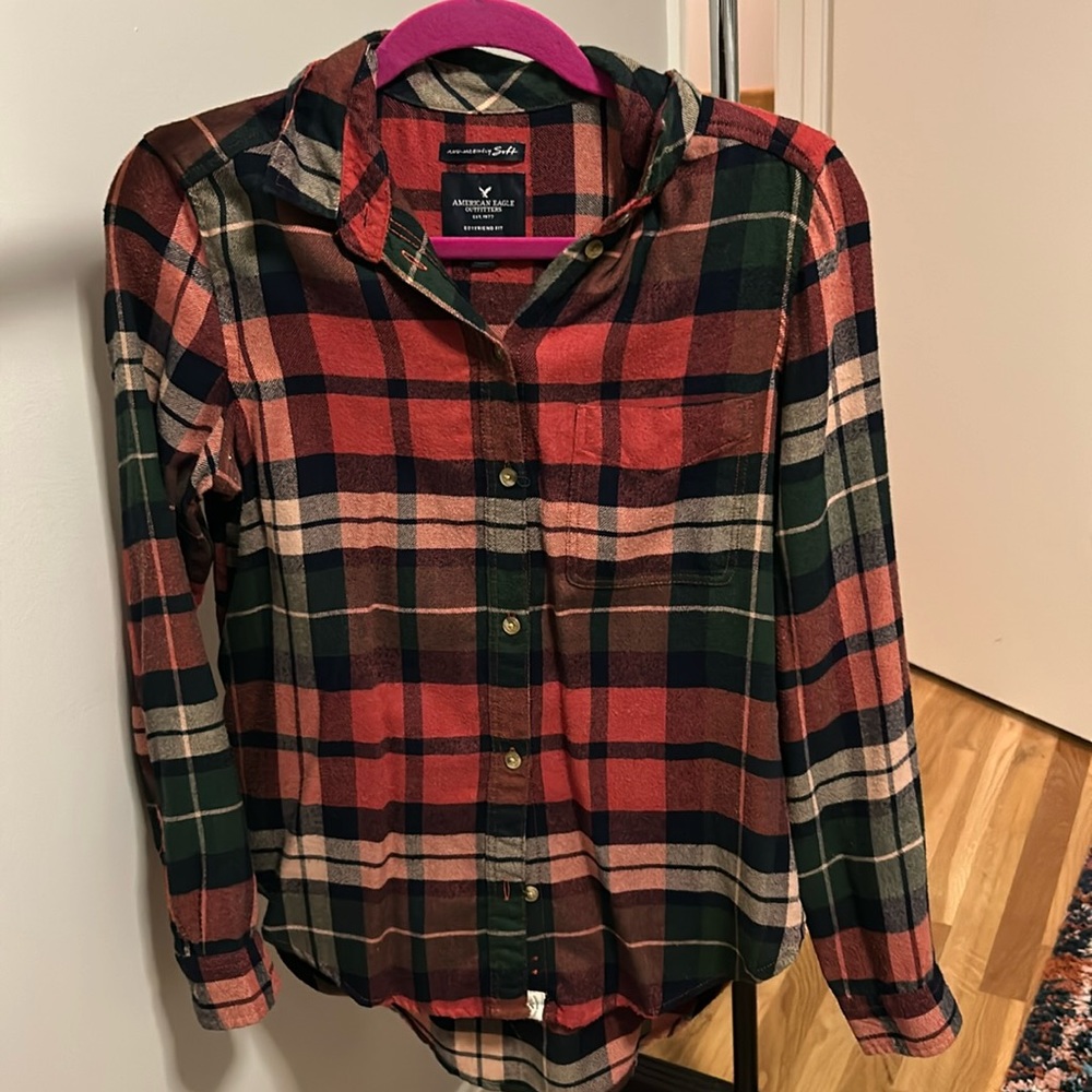 American Eagle boyfriend fit flannel - small